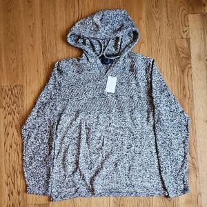 Men's Heathered Gray Hooded Sweatshirt